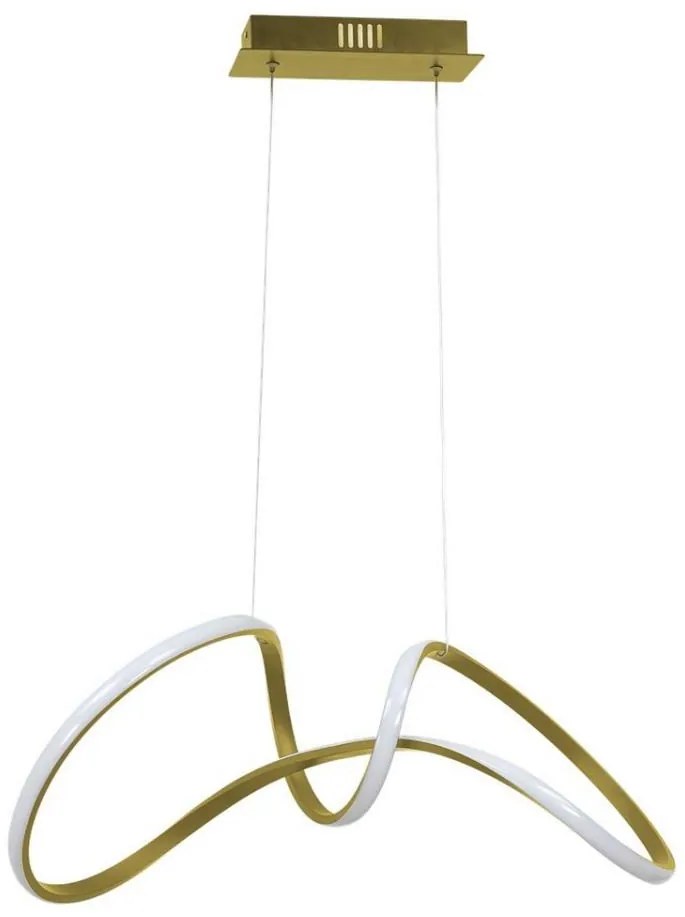 Lampadario LED su corda TESORO LED/48W/230V dorato