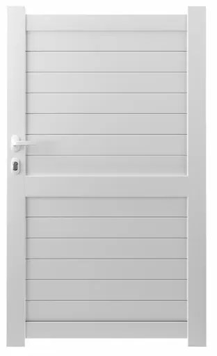 Cancelletto GARDENGATE Lima bianco in alluminio H 180.6 x L 100 cm