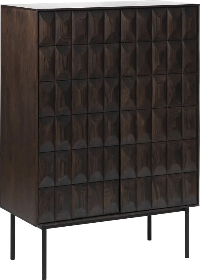 Mobile marrone scuro 90x130 cm Latina - Unique Furniture