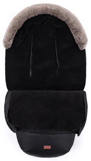 PETITE&amp;MARS - SET Coprigambe per bambini 4in1 COMFY + stroller mano muffs Forever Black