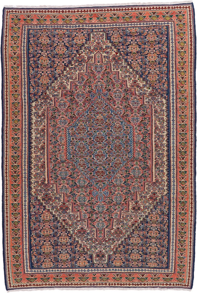 Kilim Tappeto 200 x 290 (Iran) Annodato A Mano
