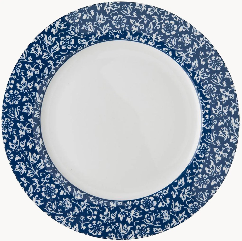 Set di 4 piatti piani in porcellana Sweet Alyssum
