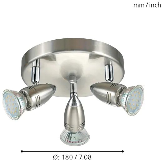 Eglo 95824 - Faretto LED MAGNUM LED 3xGU10-LED/3W/230V