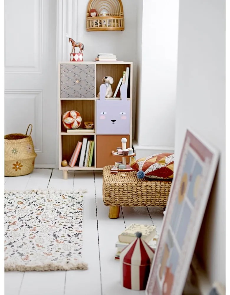 Libreria per bambini in legno massiccio pavlovnia in colore naturale 55x89,5 cm Calle - Bloomingville Mini