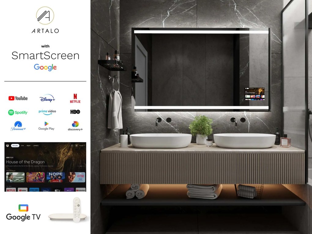 Specchio con illuminazione LED  M11