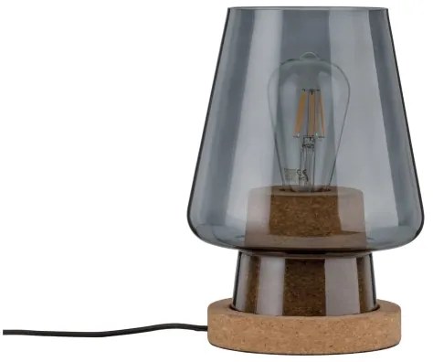 Paulmann 79736 - 1xE27/20W Lampada da tavolo IBEN 230V fumé