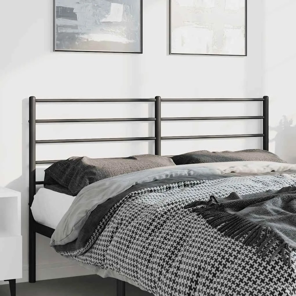 Testiera İn Metallo Nero 135 Cm /