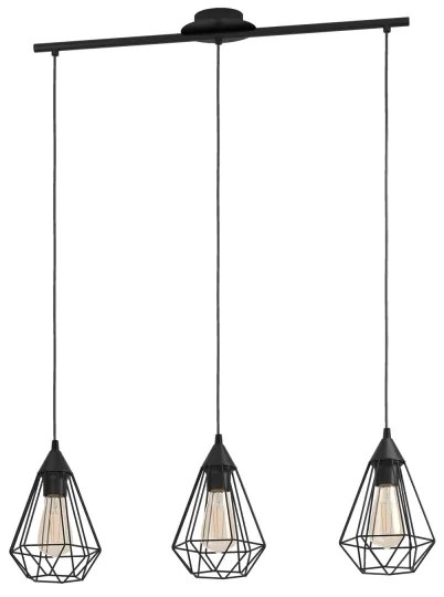 Eglo 94189 - Lampadario TARBES 3xE27/60W/230V