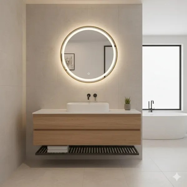 Zuma Line 3117 - Specchio da bagno LED dimmerabile 36W/230V 3000/4000/6000K Ø 80 cm IP44
