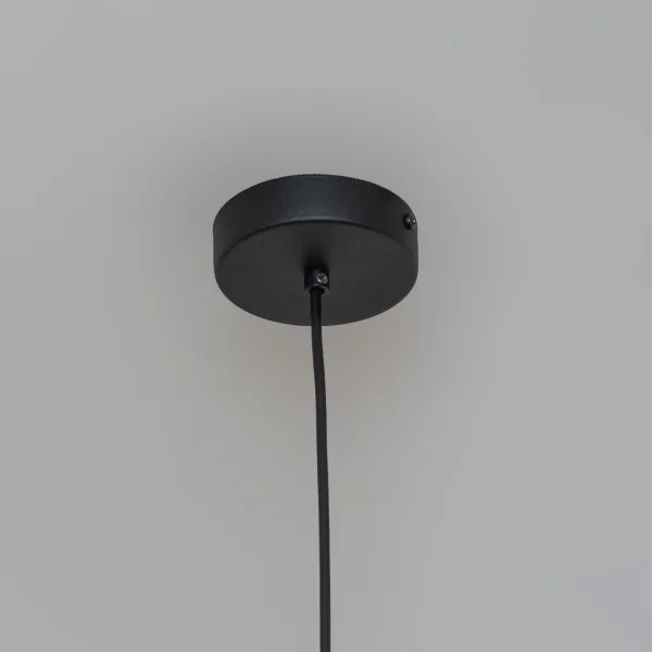 Lampadario a sospensione con cavo ETNA II 1xE27/15W/230V Ø 18,5 cm nero