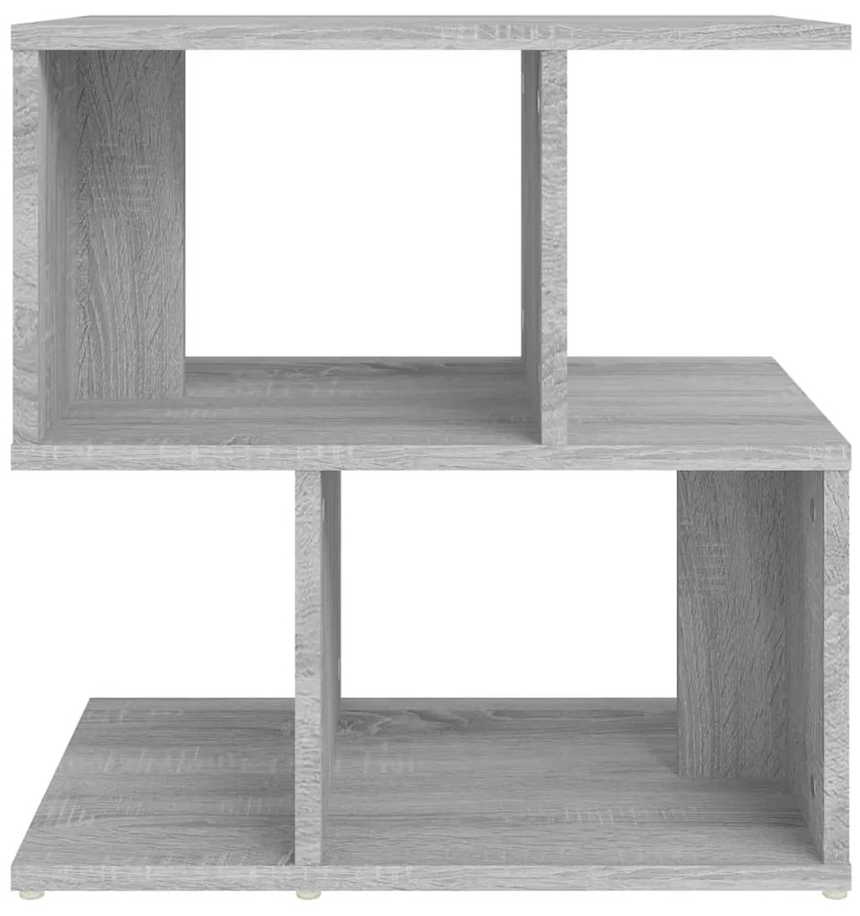 Comodino grigio sonoma 50x30x51,5 cm in legno multistrato