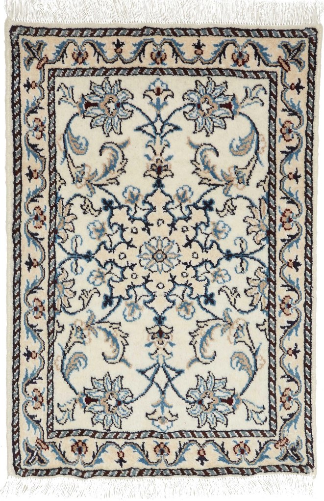 Nain Tappeto 60 x 90 Beige (Iran) Annodato A Mano