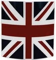 Applique 1xE27 Montatura Argento Vetro Lastra Unionjack E-Energy Elia