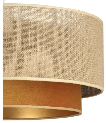 Lampadario da soffitto SARTA 1xE27/60W/230V rame/iuta