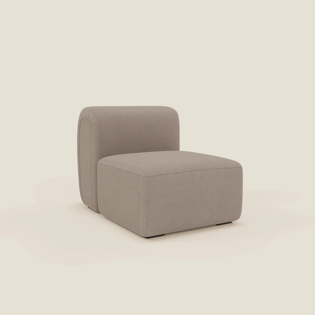 BonBon modulo centrale 70 cm – Poltrona o elemento componibile in tessuto smacchiabile T23 tortora