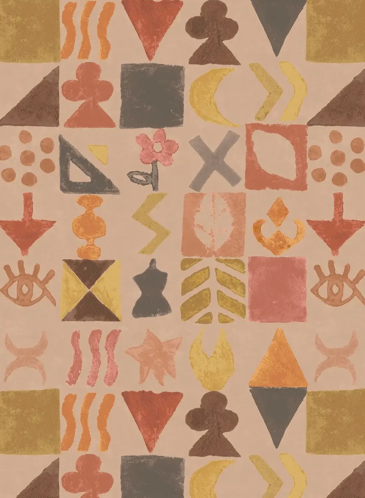GP & J Baker Carta da parati Potato Print - Plaster