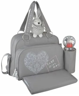 Borsa Fasciatoio per Pannolini Baby on Board Baby girl Grigio