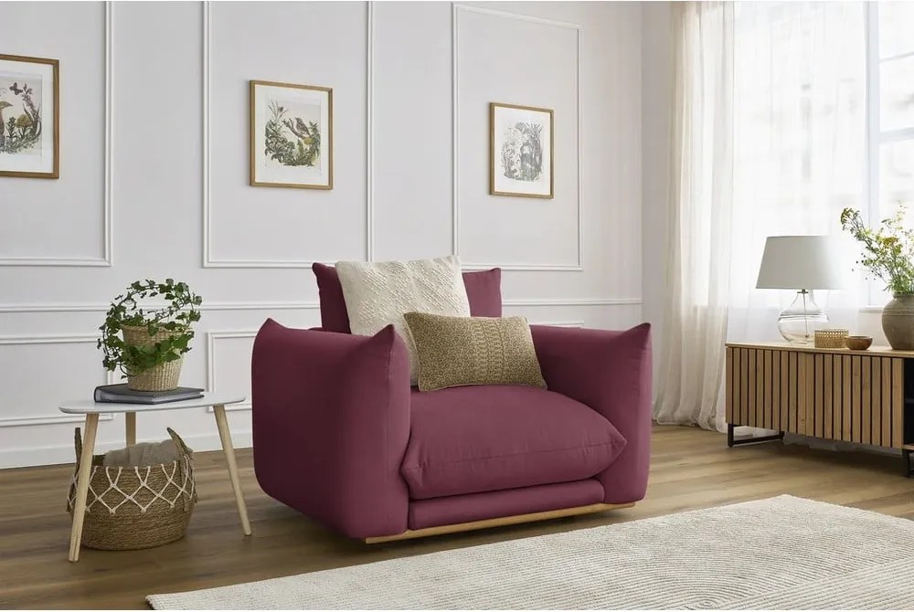 Poltrona burgundi Ernest – Bobochic Paris