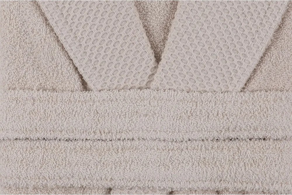 Accappatoio in cotone beige taglia L Cappa - Foutastic