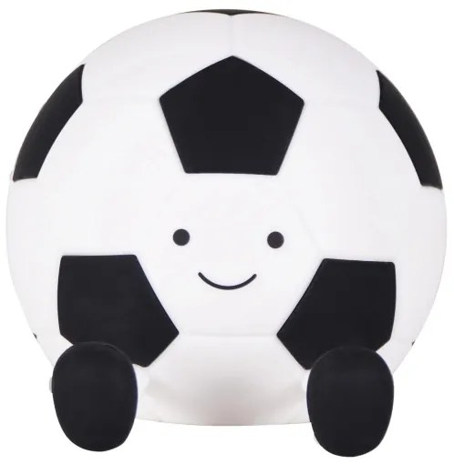 Lampada LED dimmerabile per bambini FOOTBALL LED/2W/5V USB 1200 mAh bianco/nero