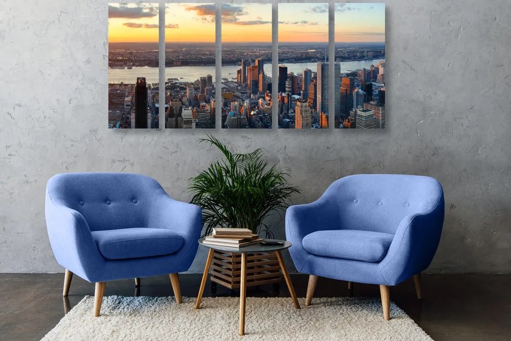 Quadri 5 pezzi – Città di New York