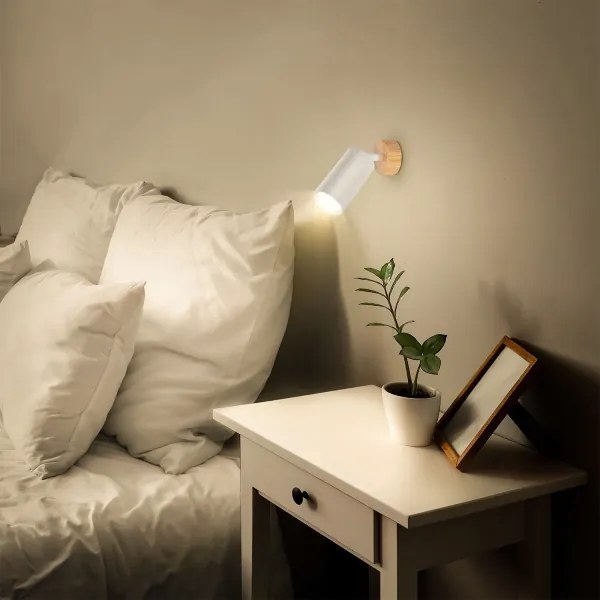 Brilagi - Faretto SELE 1xGU10/30W/230V bianco/effetto rovere