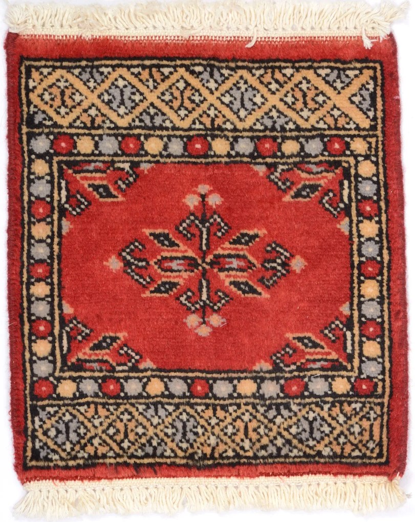 Bokhara Tappeto 30x30 (Pakistan) Annodato A Mano