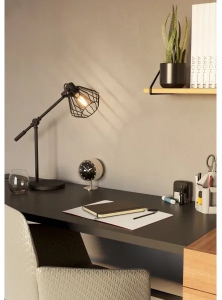 Eglo 99019 - Lampada da tavolo TABILLANO 1 1xE27/40W/230V