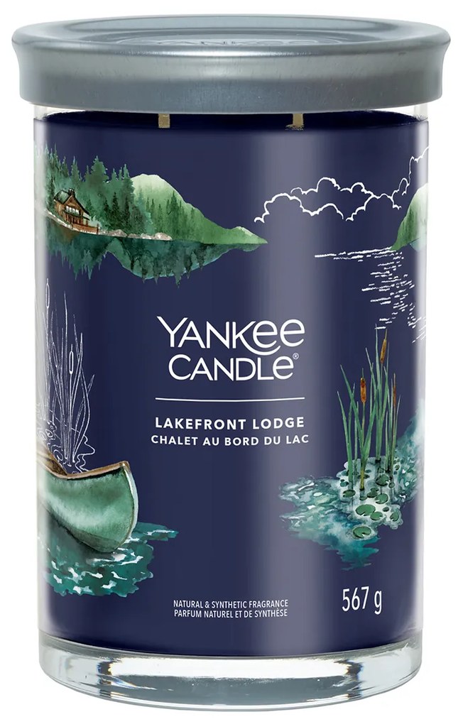 Candela Lakefront Lodge in barattolo grande Yankee Candle