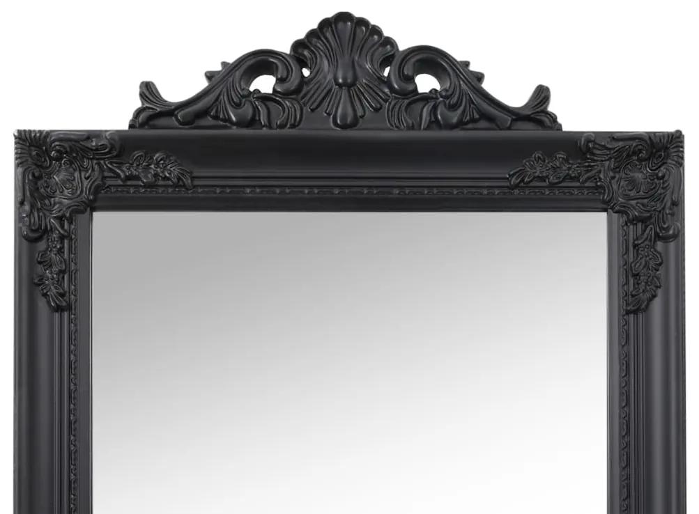 Specchio Autoportante Nero 50x200 cm