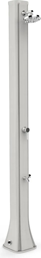 Doccia Solare da Giardino 40L Miscelatore e Lavapiedi Arkema Big Happy Five Bianco...