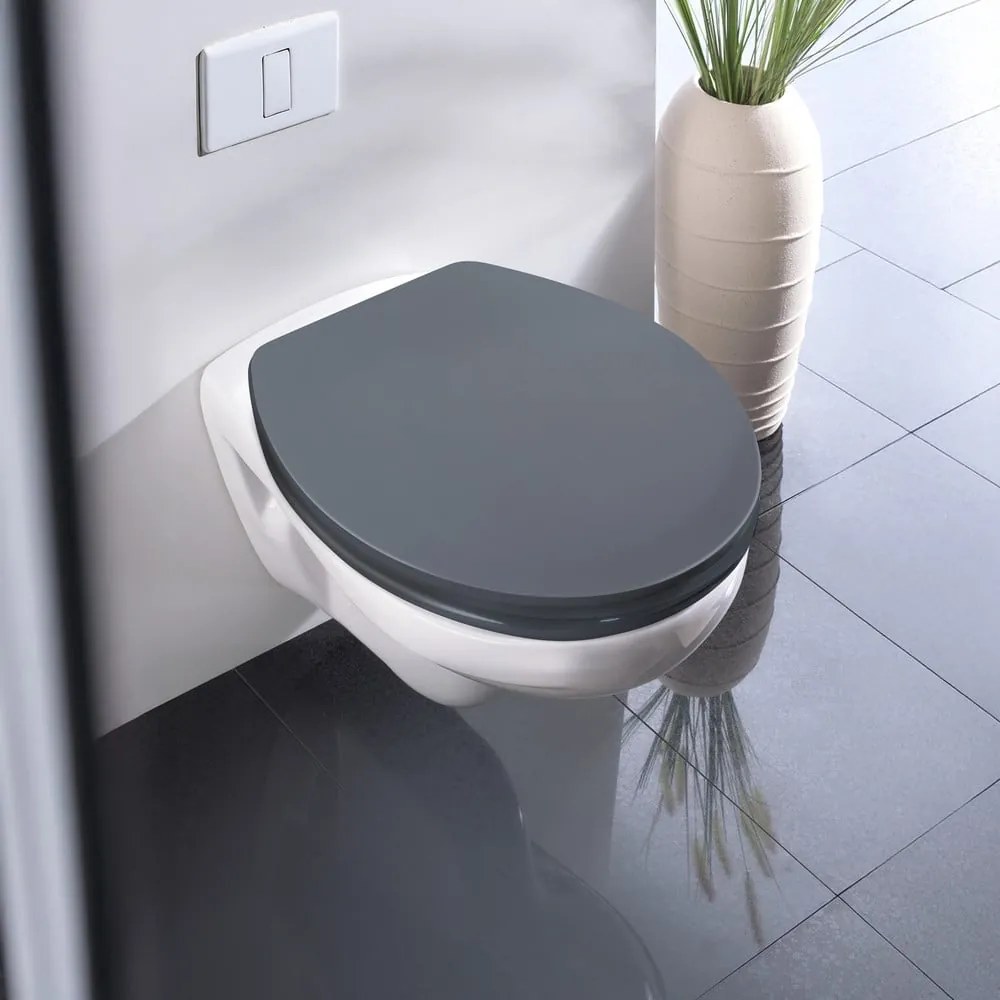 Sedile WC con chiusura Easy-Close (automatica) 37 x 44,5 cm Ostuni – Wenko