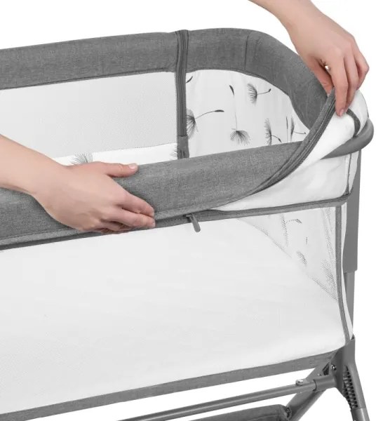 Lionelo - Culla per bambini 3in1 LEONIE PLUS grigio