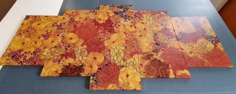Quadri 5 pezzi – Astrazione nello stile di G. Klimt