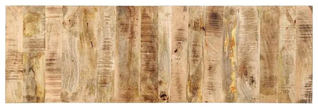 Testiera 160 Cm İn Legno Massello Di Mango Grezzo /