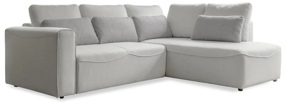 Divano letto angolare crema (variabile) Homely Tommy - Miuform