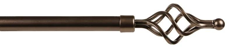 Kit bastone per tenda estensibile da 160 a 300 cm Ciorciola in ferro bronzo Ø 20 mm