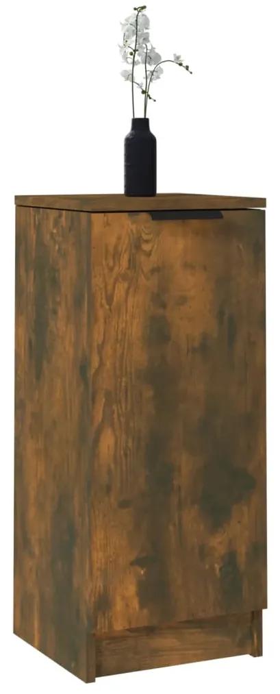 Credenza rovere fumo 30x30x70 cm in legno multistrato
