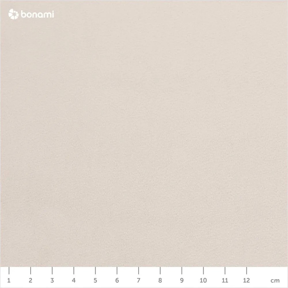 Letto matrimoniale imbottito crema con contenitore con griglia 140x200 cm Kiana - Makamii