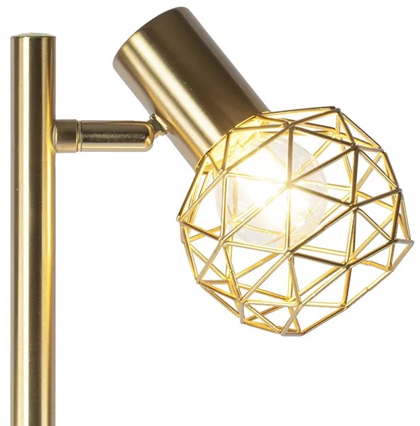 Lampada da terra di design oro 3 luci orientabili - Mesh