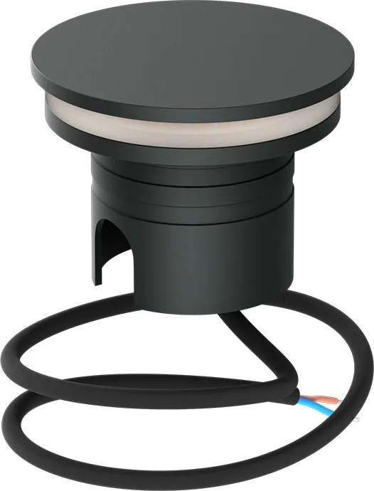Faro LED interrato da Giardino 6W IP67 24V Luce Radente 360°- Antracite Colore Bianco Naturale 4.000K
