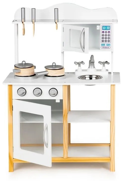 Cucina in legno per bambini + accessori Ecotoys