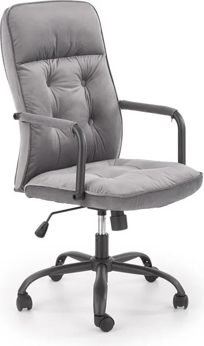 Sedia da ufficio Colin imbottita in velluto - L54 x H57 x 110h cm