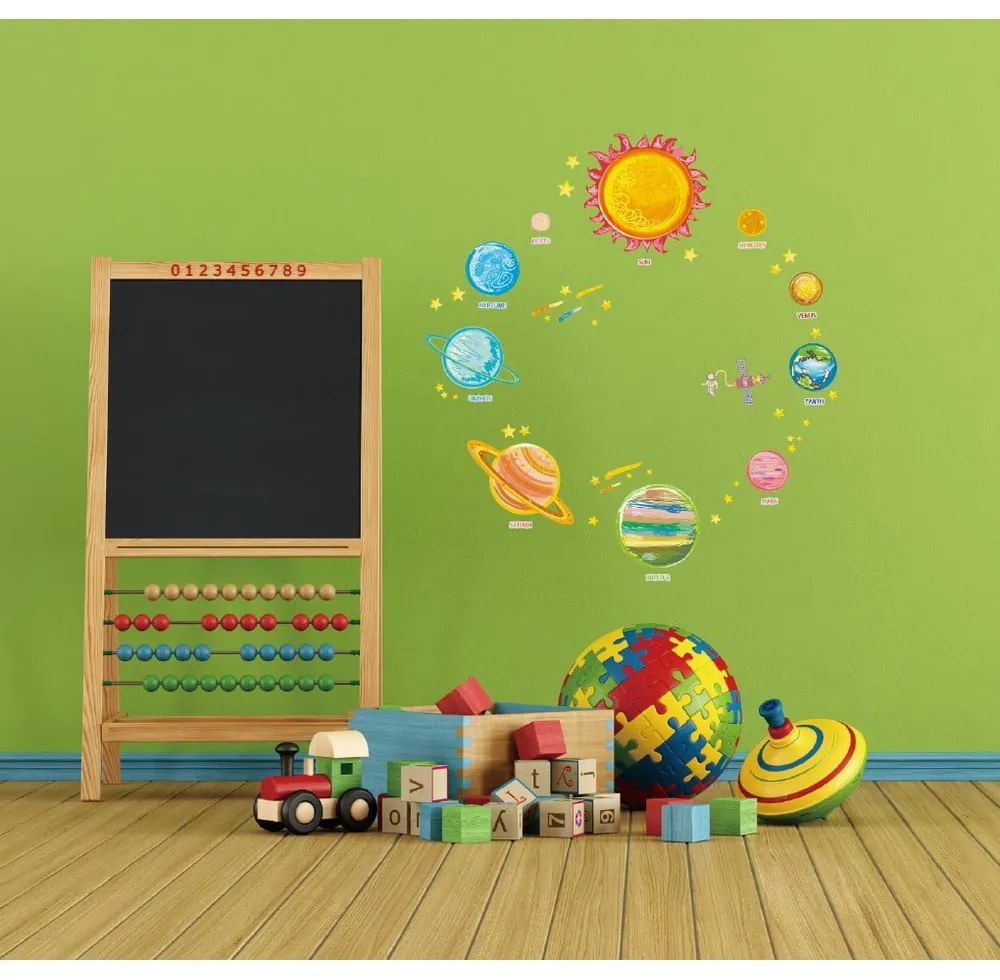 Set di adesivi murali sul sistema solare - Ambiance