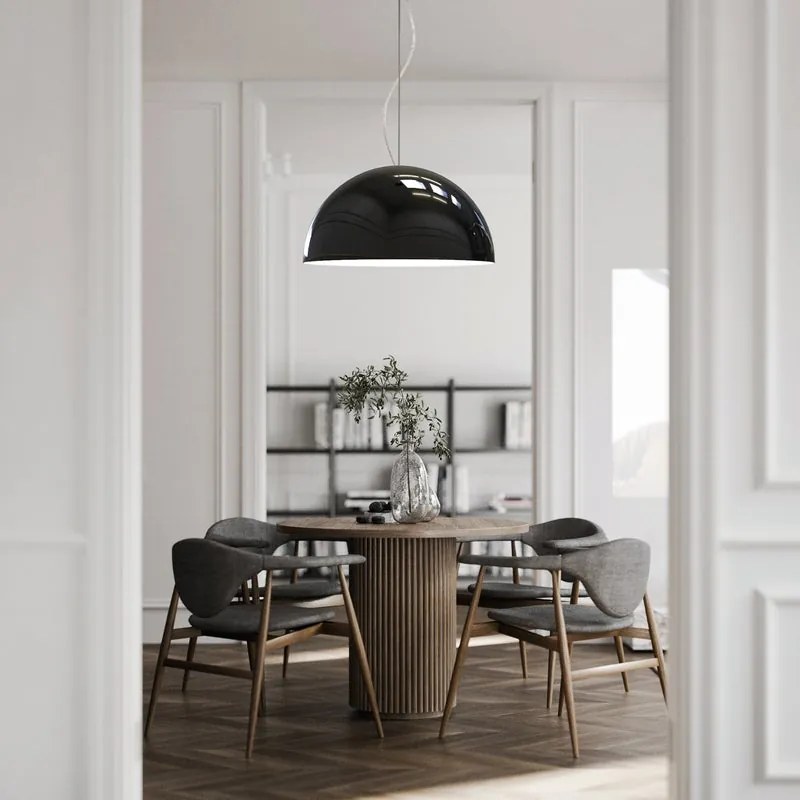 Lampadario Moderno Cassis nero  E27 Ø60cm LUMICOM