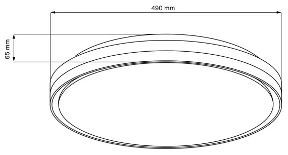 Plafoniera LED dimmerabile da bagno CASSANDRA LED/72W/230V IP44 + +TC