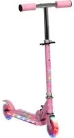 Monopattino 2 Ruote Pieghevole per Bambini Altezza Regolabile 63-76 cm Rosa