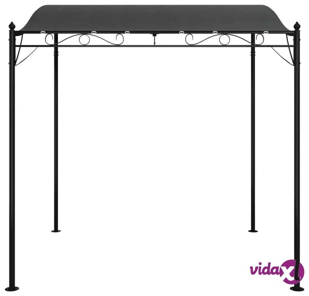 vidaXL Tettoia Antracite 2x2,3 m 180 g/m² Tessuto e Acciaio