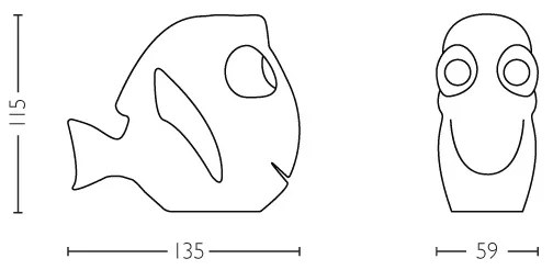 Philips 71768/90/16 - Lampada LED per bambini Disney Dory, 0,3W/3V