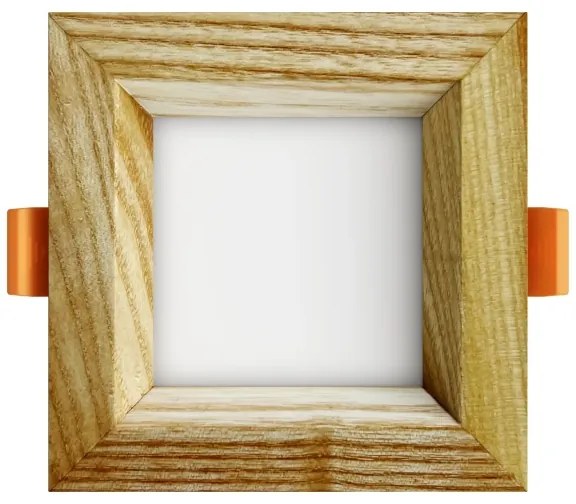 APLED - Lampada LED SQUARE WOODLINE LED/3W/230V 4000K 9x9 cm cenere legno solido